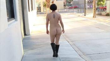 video of Walking naked on the street 