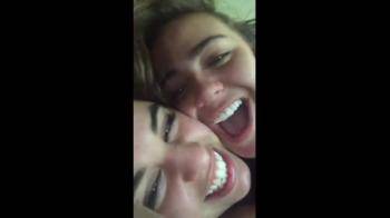 video of Selfie on the bed girls kissing