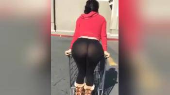 video of Look at that tight ass in her panties public