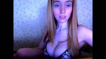 video of Long haired blond plays and chats 2 guys