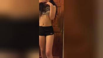 video of Hottie Stripping For Us