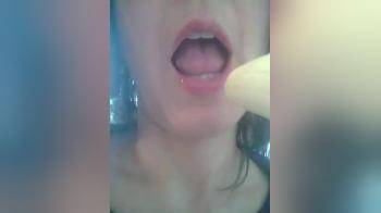 video of Sucking on a banana 