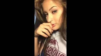 video of Teasing her bf on cam