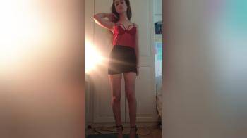video of manchester girl striping red