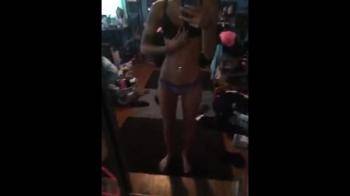 video of Guy films his stunning babe