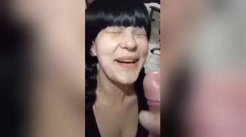video of Great cum shot facial