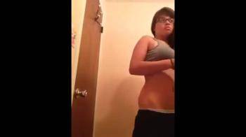 video of shy teen strips for us