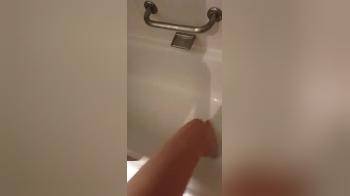 video of Getting into the shower from her view