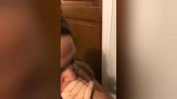 video of Sucks dick til it blows in her face