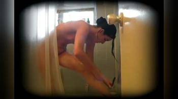 video of shower shaving hidden camera dance