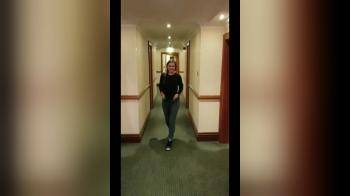 video of Hallway Girl Showing Off