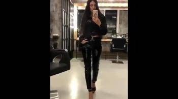 video of gorgeous woman sexy outfit