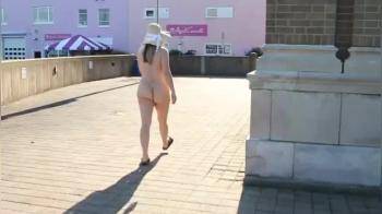 video of another nude walk around town