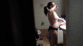 video of secretly filming wife topless in bathroom