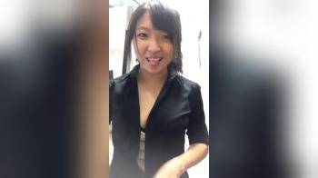 video of Asian cutie flashing her tits