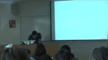 video of Cute girl strips during lecture