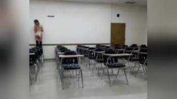 video of Naked in a classroom