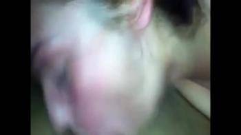 video of Red faced gal takes long dick all the way down