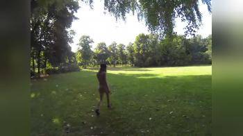video of Walking naked in the park