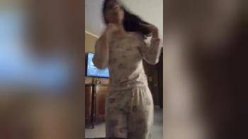 video of pamela in her pajamas