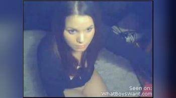 video of webcam girl gets off