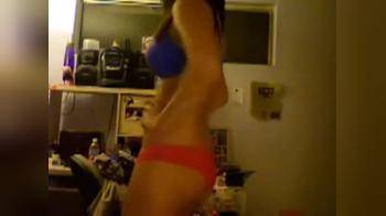 video of Sexy brunette teasing on cam