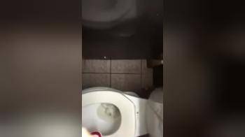 video of Ebony girl gets her pussy eaten in club toilet