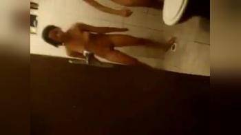 video of girl naked in the shower dancing