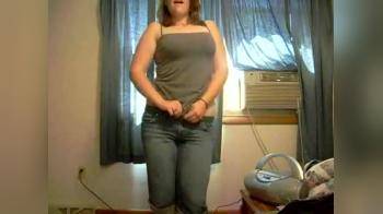 video of Chubby strips to her undies