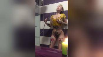 video of Pritti in the shower