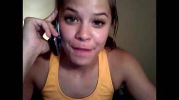 video of Hot Latina dancing while on the phone