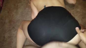 video of Fuck my girls pussy and cum over her pants