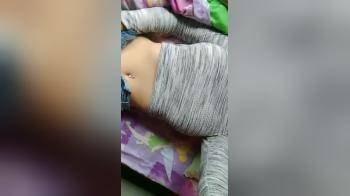 video of On her bed getting her big boobs out