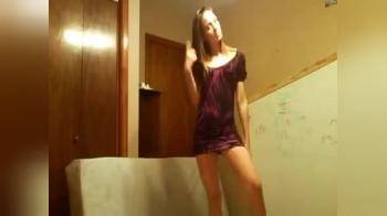 video of beautiful teen in green panties