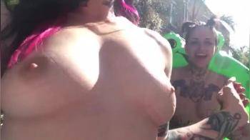 video of Titties by the Pool
