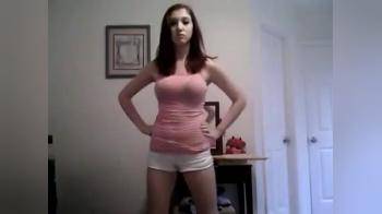 video of teen in white shorts dancing