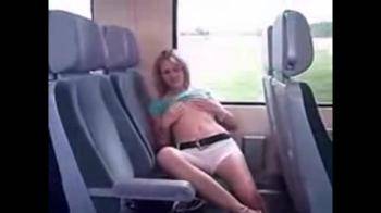 video of Watching a girl bate on the train