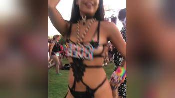 video of Babe Dancing at Rave