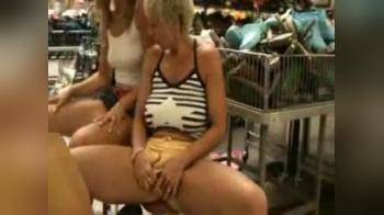 video of lesbians playing in Walmart