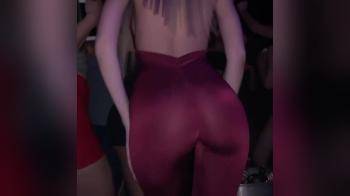 video of Perfect ass white girl dancing at the club
