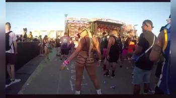 video of Blond Rave Girl Twerks