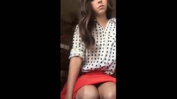 video of cute girl playing with herself