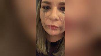 video of How she looks like after a deepthroat