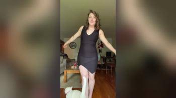 video of Cutie showing off her tight dress and hot body