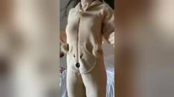 video of Stripping from pajamas nude