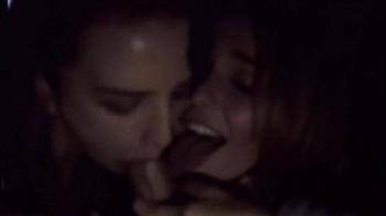video of Two hot girls loving the cum in the face