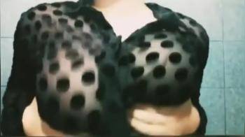 video of She shows her huge boobs 3