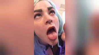 video of Green hair facial twitter girl