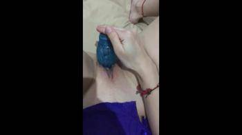 video of wife with purple dildo