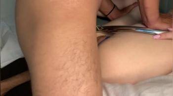 video of Bound plugged and fucked